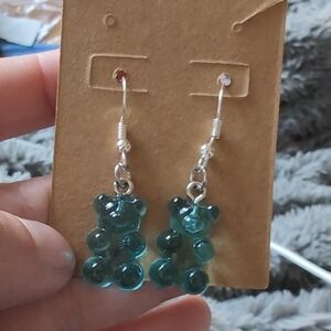 Blue Bear Earrings
